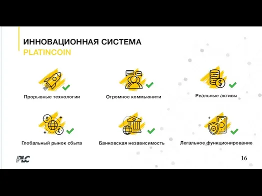 % ИННОВАЦИОННАЯ СИСТЕМА PLATINCOIN 16