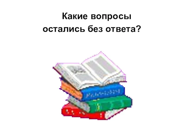 Какие вопросы остались без ответа?