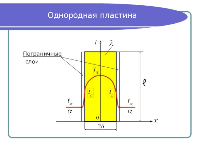 Однородная пластина Пограничные слои