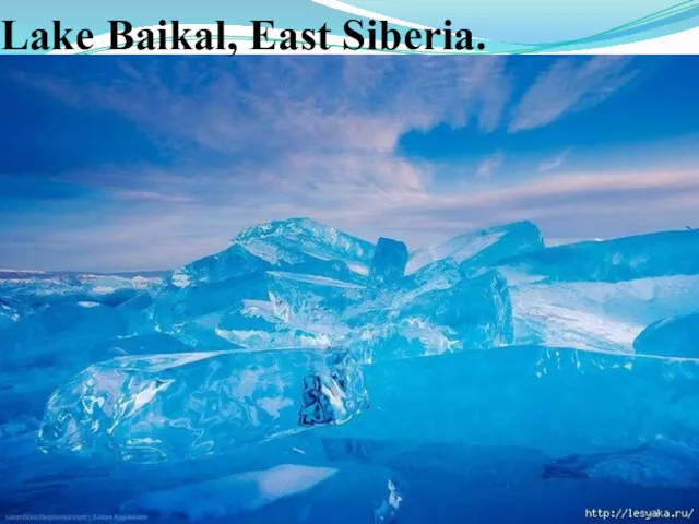 Lake Baikal, East Siberia.