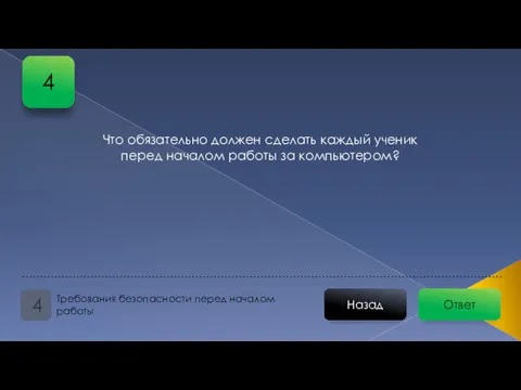 Что обязательно должен сделать каждый ученик перед началом работы за