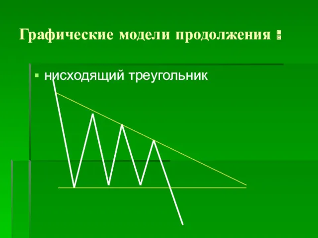 Графические модели продолжения : нисходящий треугольник