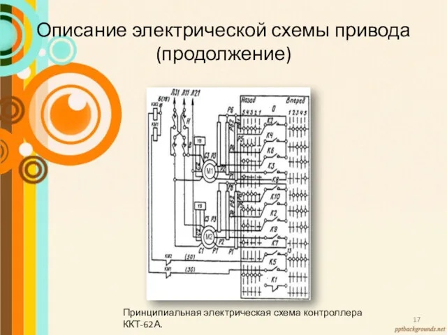 Описание электрической схемы привода (продолжение) Принципиальная электрическая схема контроллера ККТ-62А.