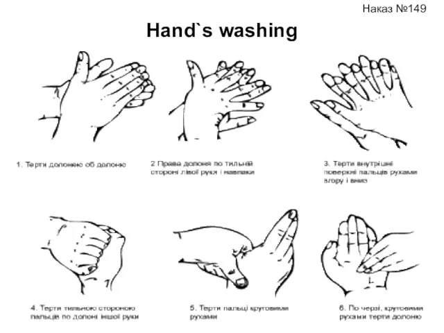 Hand`s washing Наказ №149