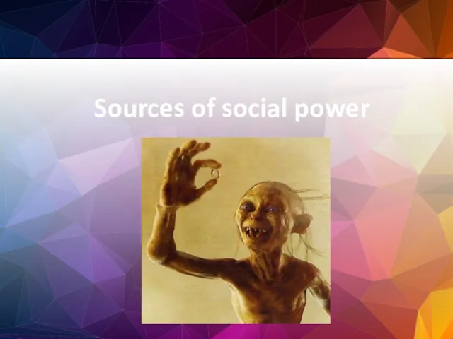 Sources of social power