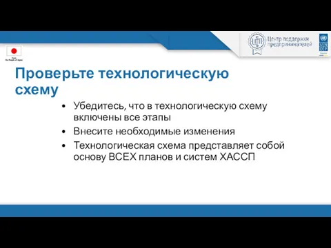 Проверьте технологическую схему Убедитесь, что в технологическую схему включены все