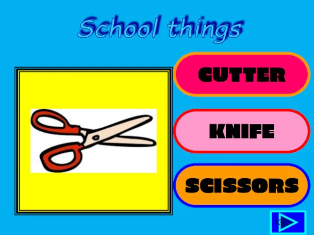 CUTTER KNIFE SCISSORS 13 School things