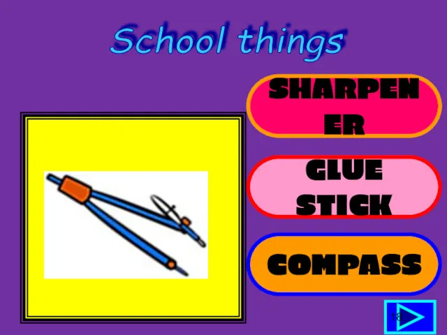 SHARPENER GLUE STICK COMPASS 18 School things