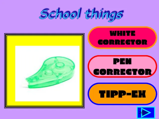 WHITE CORRECTOR PEN CORRECTOR TIPP-EX 24 School things