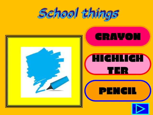 CRAYON HIGHLIGHTER PENCIL 8 School things