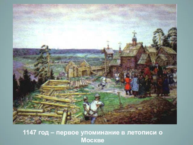 1147 год – первое упоминание в летописи о Москве