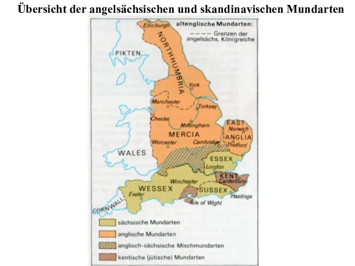 Übersicht der angelsächsischen und skandinavischen Mundarten