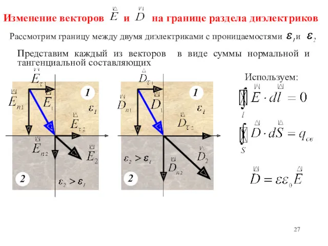 Представим каждый из векторов в виде суммы нормальной и тангенциальной составляющих Используем: