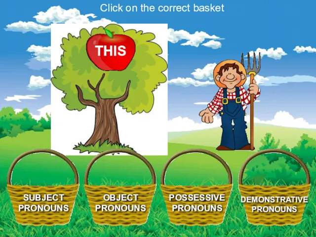 Click on the correct basket