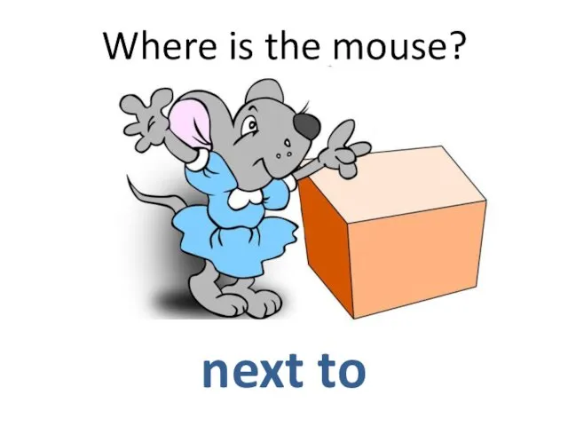 Where is the mouse? next to