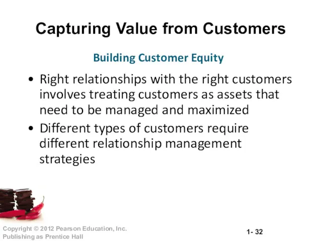 Capturing Value from Customers Right relationships with the right customers