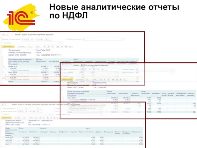 Новые аналитические отчеты по НДФЛ