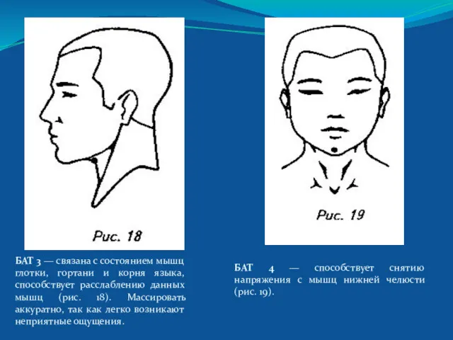 БАТ 3 — связана с состоянием мышц глотки, гортани и