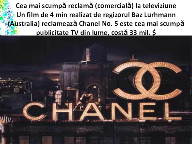 Cea mai scumpă reclamă (comercială) la televiziune Un film de