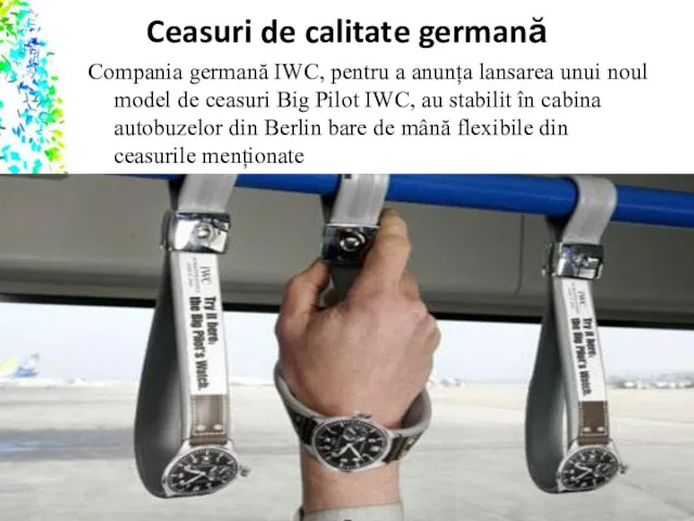 Ceasuri de calitate germană Compania germană IWC, pentru a anunța