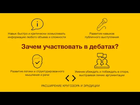 Зачем участвовать в дебатах? Навык быстро и критически осмысливать информацию