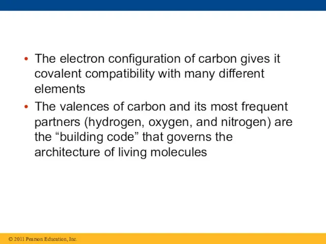 The electron configuration of carbon gives it covalent compatibility with