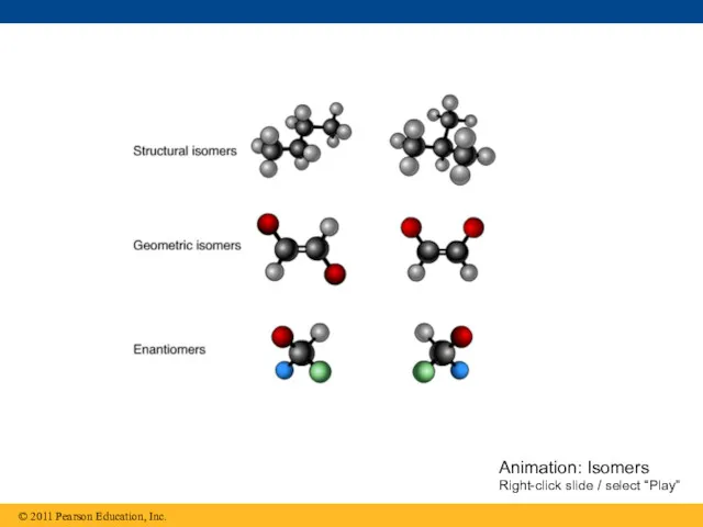 Animation: Isomers Right-click slide / select “Play”
