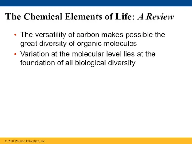 The Chemical Elements of Life: A Review The versatility of