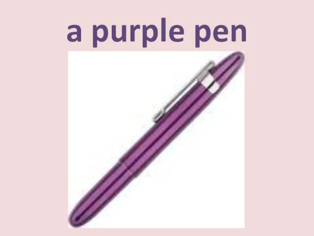 a purple pen