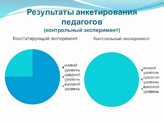 Результаты анкетирования педагогов (контрольный эксперимент)