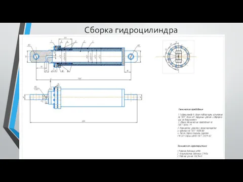 Сборка гидроцилиндра