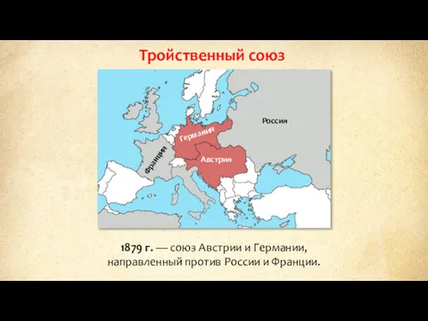 Тройственный союз Германия Австрия 1879 г. — союз Австрии и