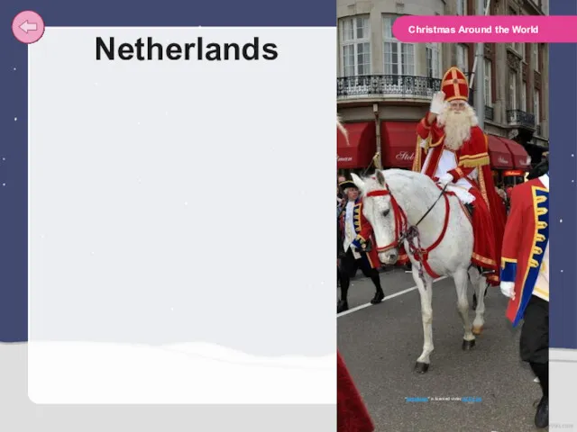 Netherlands “Sinterklaas” is licensed under CC BY 2.0