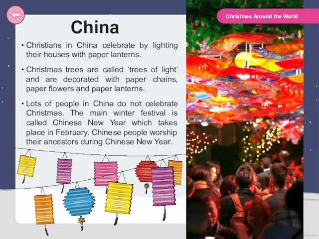 China Christians in China celebrate by lighting their houses with
