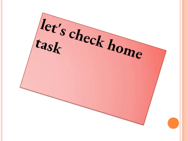 let's check home task