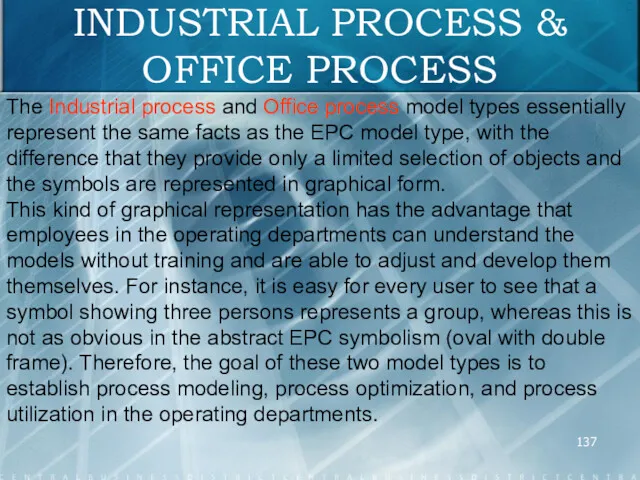 INDUSTRIAL PROCESS & OFFICE PROCESS The Industrial process and Office