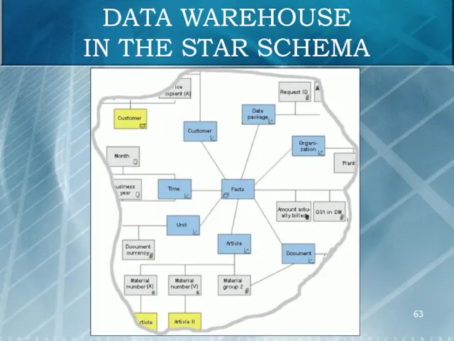 DATA WAREHOUSE IN THE STAR SCHEMA