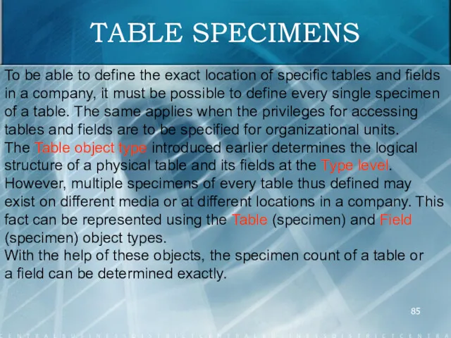 To be able to define the exact location of specific