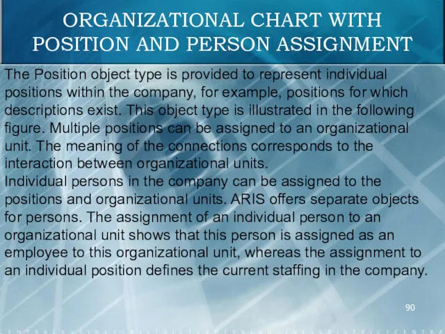 The Position object type is provided to represent individual positions