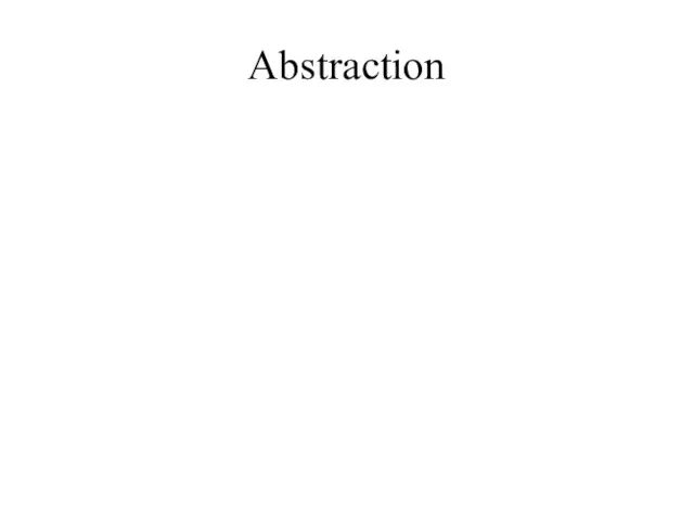 Abstraction