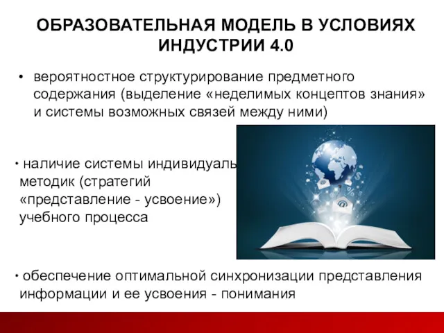 обеспечение оптимальной синхронизации представления информации и ее усвоения - понимания