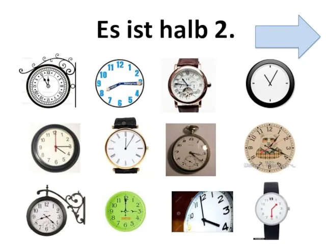 Es ist halb 2.