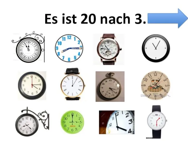 Es ist 20 nach 3.