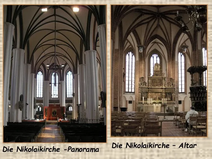 Die Nikolaikirche – Altar Die Nikolaikirche -Panorama