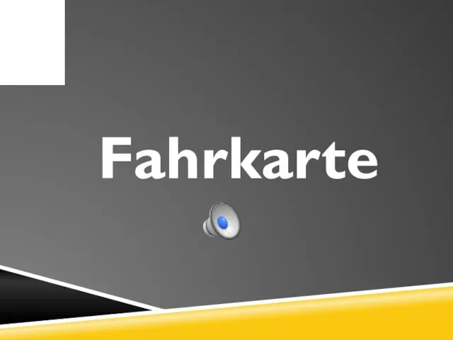 Fahrkarte