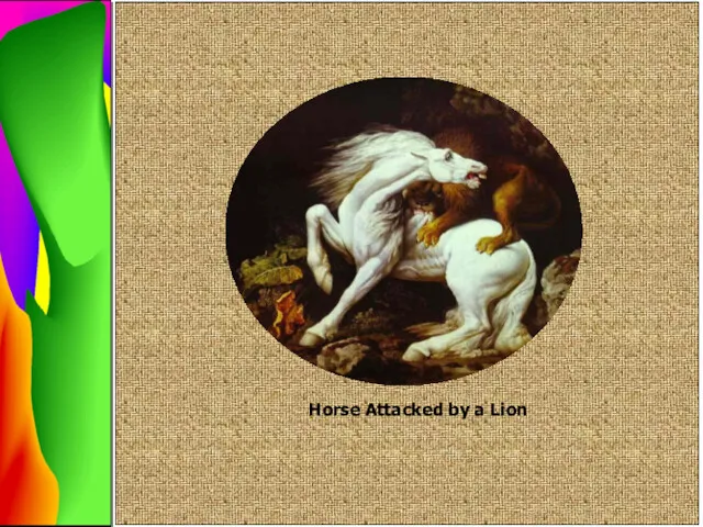 Horse Attacked by a Lion