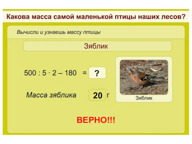 20 ВЕРНО!!! ?