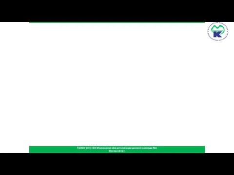 ГБПОУ СПО МО Московский областной медицинский колледж №1 Москва 2016 г.