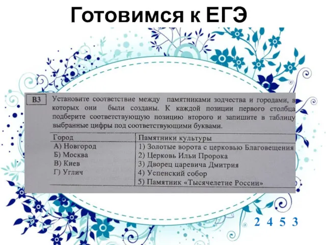 Готовимся к ЕГЭ 2 4 5 3