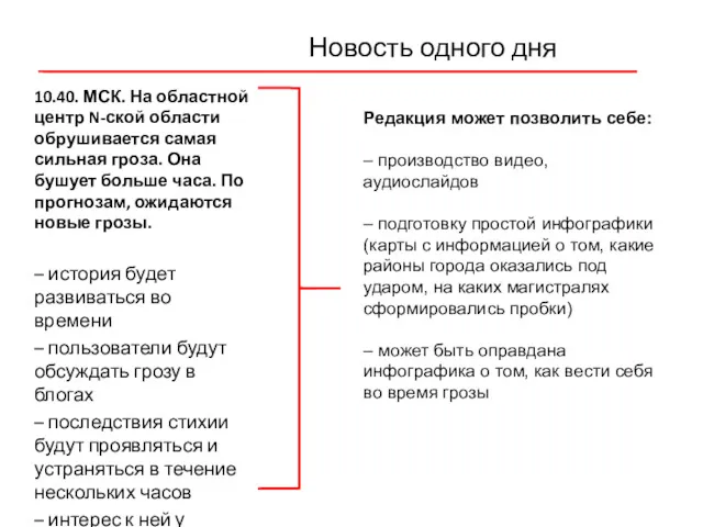 Новость одного дня 10.40. МСК. На областной центр N-ской области